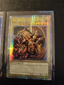 EGYPTIAN GOD CARDS OBELISK SLIFER RA LC01 Quarter Century Secret Rare Yugioh TCG - Image 4