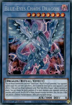Blue-Eyes Chaos Dragon - LDS2-EN017 - Secret Rare - 1st Edition x1 - Lightly Pla - Image 1
