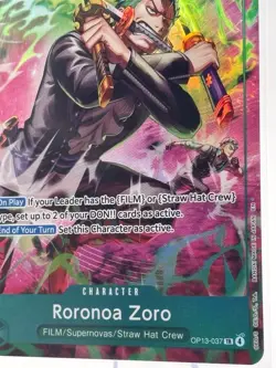 Roronoa Zoro (OP13-037) - Adventure on Kami's Island (OP15-EB04) treasure rare! - Image 5