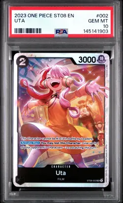 2023 ONE PIECE STARTER DECK ST08-MONKEY D. LUFFY #002 UTA PSA 10 - Image 1