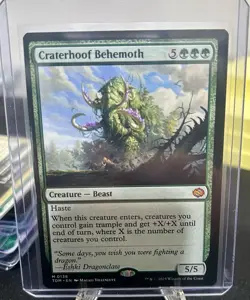MTG Tarkir:Dragonstorm Craterhoof Behemoth Mythic Regular NM! - Image 1