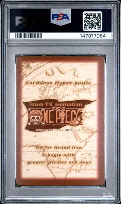 1999 ONE PIECE CARDDASS HYPER BATTLE FIRST STAGE #S04 ZORO PSA 9 - Image 2