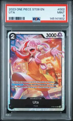 2023 ONE PIECE STARTER DECK ST08-MONKEY D. LUFFY #002 UTA PSA 9 - Image 1