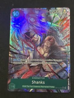 ONE PIECE Shanks (Alternate Art) OP13-028 Super Rare Foil Carrying on His Will - Image 1