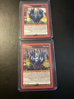 x2: CN2 Mothman TCG Card Lot - Full & Reverse Holo - FH RH Cryptid Nation CCG - Image 1