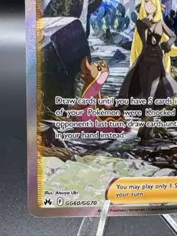 Pokemon TCG Cynthia's Ambition GG60 Crown Zenith Trainer Gallery Card - Image 2