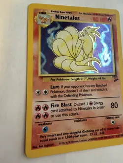 Pokemon TCG Ninetales Base Set 2 Holo Unlimited Rare Card 13/130 Mint Condition - Image 1