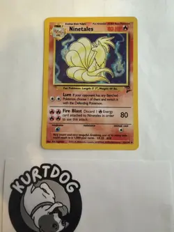 Pokemon TCG Ninetales Base Set 2 Holo Unlimited Rare Card 13/130 Mint Condition - Image 3