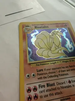 Pokemon TCG Ninetales Base Set 2 Holo Unlimited Rare Card 13/130 Mint Condition - Image 5