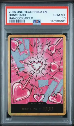 2025 ONE PIECE PRB02-PREMIUM BOOSTER BOA HANCOCK-GOLD DON!! CARD PSA 10 - Image 1