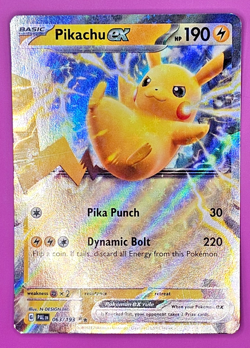 Pikachu ex 063/193 Paldea Evolved Holo SV02 Pokemon Card NM - Image 1
