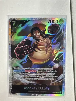 Monkey.D.Luffy OP04-090 SR ONE PIECE Tcg Card Game NM Black - Image 1