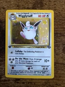 Pokemon TCG Wigglytuff 16/64 Jungle 1999 Holo Rare 1st Edition WOTC English Card - Image 1