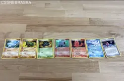 Pokemon Set of 7 Playing Cards from 2005 - Image 1