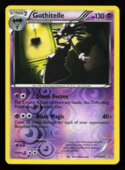 Gothitelle 57/124 Reverse Holo Rare Dragons Exalted Pokemon Card - Image 1