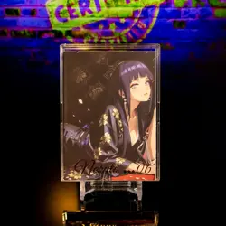 Naruto Booklet Premium Waifu Card Goddess Genki Parade Tri-fold Gold Foil - Image 2