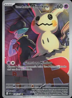 Pokemon Team Rocket's Mimikyu 238/217 ASC Basic Psychic Card English 2026 - Image 1