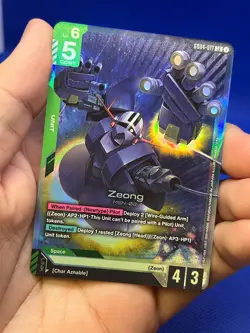 Gundam Card Game Phantom Aria Zeong GD04-017 Legend Rare LR NM - Image 2