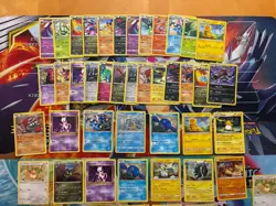 Pokemon Card Lot Cracked Ice Holo Fire Pikachu Mewtwo Eevee 56 Cards - Image 3