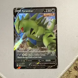 Tyranitar V 097/163 Battle Styles NM Ultra Rare Pokemon Card - Image 1