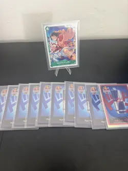 Monkey.D.Luffy PRB02-005 NM Red Bull Double Don!! With Red and Blue Don Card! - Image 1