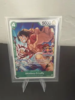 Monkey.D.Luffy PRB02-005 NM Red Bull Double Don!! With Red and Blue Don Card! - Image 2