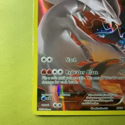 Pokemon TCG Reshiram XY Black Star Promos XY74 Full Art Holo Promo Card LP - Image 3