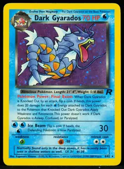 Dark Gyarados #8/82 Team Rocket NM/VLP Pokemon Card - Image 1