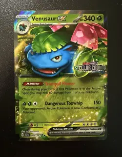 Venusaur ex (Stellar Crown Stamp) 001/142 Miscellaneous Cards & Products Holo - Image 1