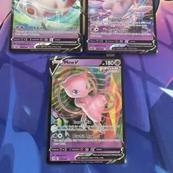 Pokemon TCG | English Mew V Half Art Rare X3 Card Bundle - Image 4