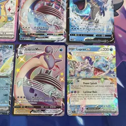 Pokemon TCG | English & Japanese Lapras Full Art, EX & V Art Rare X6 Card Bundle - Image 5