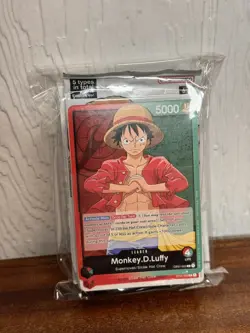 One Piece Card Game OP01-003 Demo Deck Leader Monkey.D.Luffy Pre-Errata Sealed - Image 1
