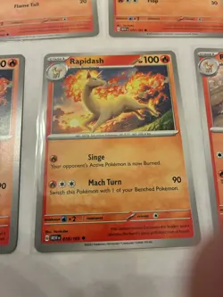 Lot of 5 Ponyta and Rapidash Pokemon Cards - Image 4