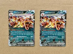 Charizard EX 054/091 Double Rare - 2 Card Lot - Pokemon TCG Paldean Fates - NM - Image 1