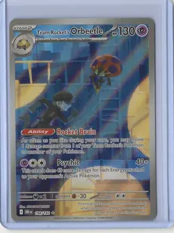 Team Rocket’s Orbeetle 198/182 Rare - Destined Rivals Pokemon Card - NM - Image 1