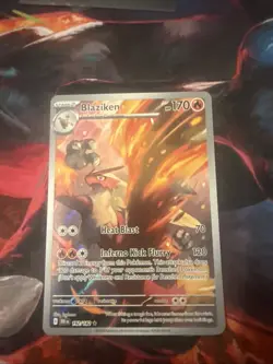 Blaziken 192/182 Destined Rivals Illustration IR Holo Pokemon TCG Card - Image 1