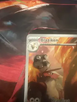 Blaziken 192/182 Destined Rivals Illustration IR Holo Pokemon TCG Card - Image 2