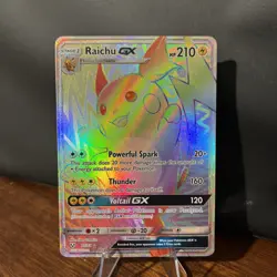 Pokemon Raichu GX 75/73 Shining Legends Secret Rare GX Holo Card - Image 1
