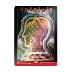 WOTC MtG Magic the Gathering Mountain (1650) (Rainbow Foil) (R) (Foil) NM - Image 1