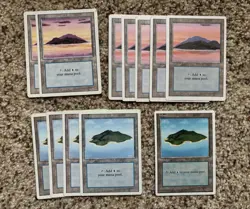 MTG Vintage Basic Land Lot (65 Cards) Old Border Forest Island Plains Swamp - Image 5