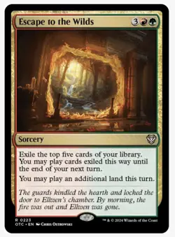 Escape to the Wilds | MTG OTC | EDH Gruul Staple Card Draw Ramp Pioneer | NEW NM - Image 1