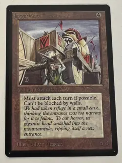 Magic the Gathering MTG Beta Juggernaut NM- (Beta Bob) - Image 1