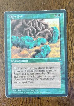 Night Soil (Everingham) Fallen Empires Regular Magic, The Gathering MTG M/HP - Image 2