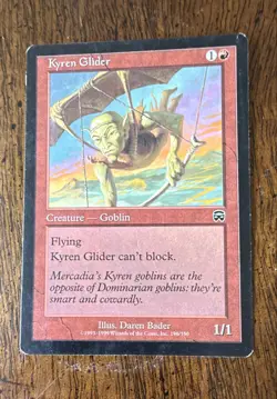 Kyren Glider Mercadian Masques Regular Magic The Gathering MTG M/HP - Image 2