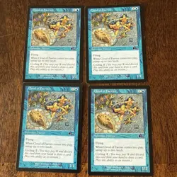 4x Urza's Legacy - 4x Cloud of Faeries - MTG Magic Playset M/HP Blue - Image 1