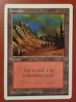 MTG Magic the Gathering Mountain (C) Unlimited NM/M - Image 1