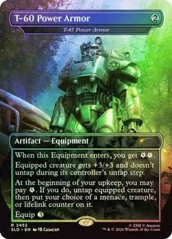 T-45 Power Armor Foil Fallout Secret Lair NM MTG - Image 1