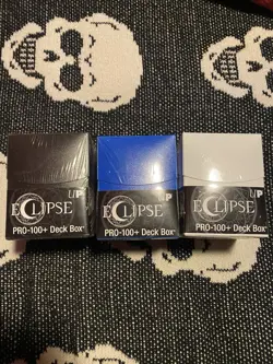 Ultra Pro Eclipse Pro 100+ Deck Box 3 Blue Black White Brand New - Image 1
