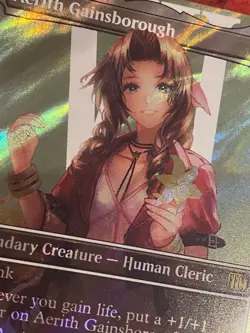 FF VII SALE - Aerith Gainsborough (Borderless Surge) Final Fantasy X MTG - NM - Image 1