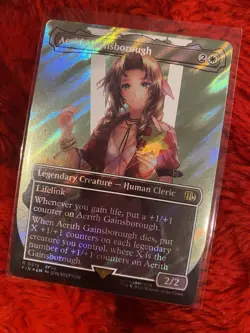 FF VII SALE - Aerith Gainsborough (Borderless Surge) Final Fantasy X MTG - NM - Image 2